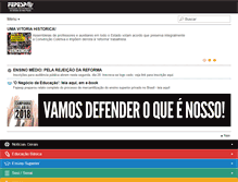 Tablet Screenshot of fepesp.org.br